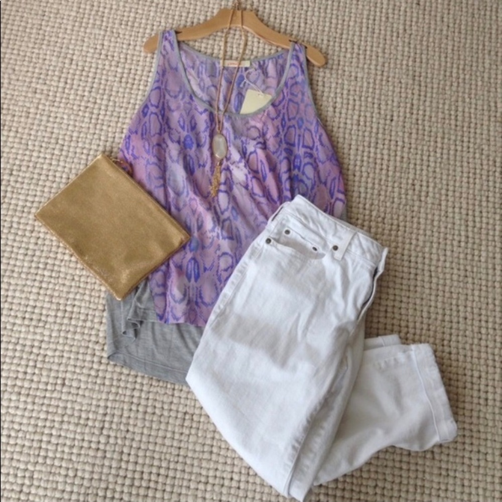 Stitch Fix Pomelo Purple Leopard Top S